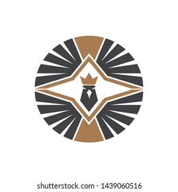 Falcon Eagle Bird Logo Template vector icon