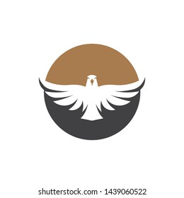 Falcon Eagle Bird Logo Template vector icon