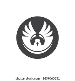 Falcon Eagle Bird Logo Template vector icon