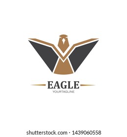 Falcon Eagle Bird Logo Template vector icon