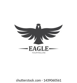 Falcon Eagle Bird Logo Template vector icon