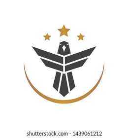 Falcon Eagle Bird Logo Template vector icon