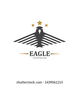 Falcon Eagle Bird Logo Template vector icon