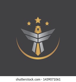 Falcon Eagle Bird Logo Template vector icon
