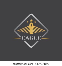 Falcon Eagle Bird Logo Template vector icon