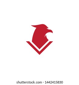 Falcon Eagle Bird Logo Template vector icon