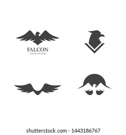Falcon Eagle Bird Logo Template vector icon