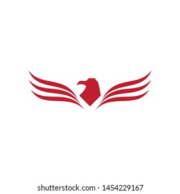 Falcon Eagle Bird Logo Template vector icon