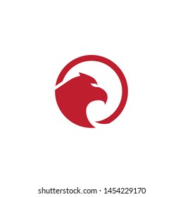 Falcon Eagle Bird Logo Template vector icon