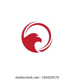 Falcon Eagle Bird Logo Template vector icon
