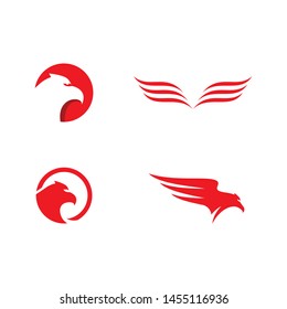 Falcon Eagle Bird Logo Template vector
