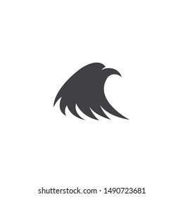 Falcon Eagle Bird Logo Template vector icon
