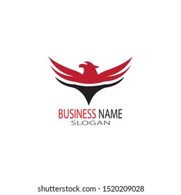 falcon eagle bird logo template vector