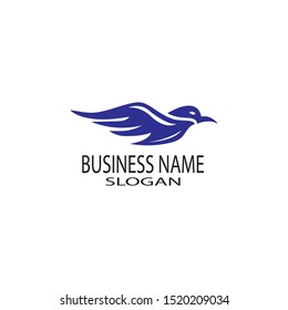 falcon eagle bird logo template vector