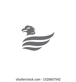 falcon eagle bird logo template vector
