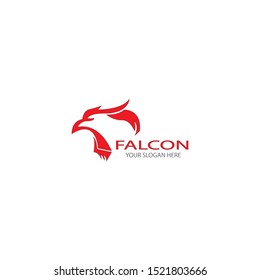 falcon eagle bird logo template vector