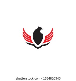falcon eagle bird logo template vector