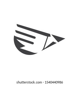 Falcon Eagle Bird Logo Template vector icon