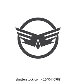 Falcon Eagle Bird Logo Template vector icon