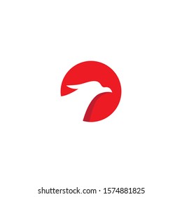 Falcon Eagle Bird Logo Template vector