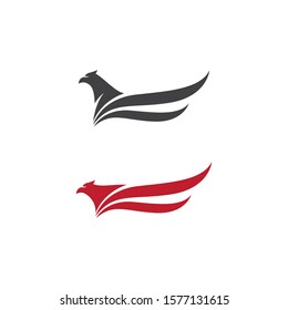 Falcon Eagle Bird Logo Template vector
