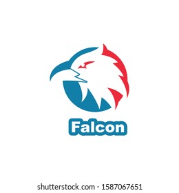 Falcon Eagle Bird Logo Template vector icon