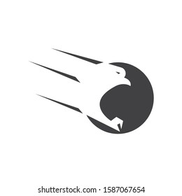 Falcon Eagle Bird Logo Template vector icon