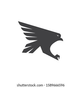 Falcon Eagle Bird Logo Template vector icon