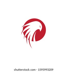 Falcon Eagle Bird Logo Template vector