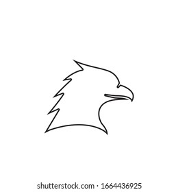 Falcon Eagle Bird Logo Template vector icon