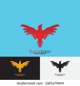 Falcon Eagle Bird Logo Template Vector Icon