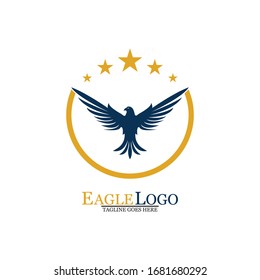Falcon Eagle Bird Logo Vorlage Vektorsymbol
