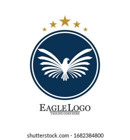 Falcon Eagle Bird Logo Template Vector Icon
