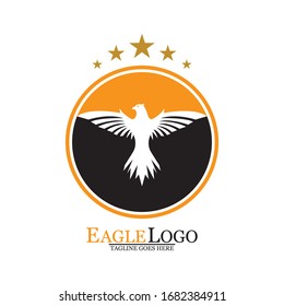 Falcon Eagle Bird Logo Template Vector Icon
