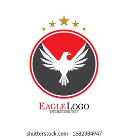 Falcon Eagle Bird Logo Template Vector Icon