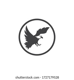 Falcon Eagle Bird Logo Template vector icon