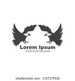 Falcon Eagle Bird Logo Template vector icon