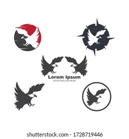 Falcon Eagle Bird Logo Template vector icon