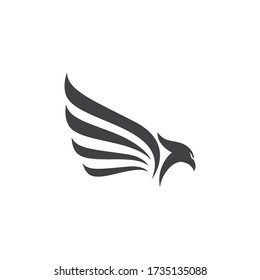 Falcon Eagle Bird Logo Template vector