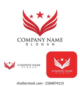 Falcon Eagle Bird Logo Template Vector Icon