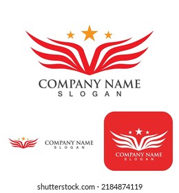 Falcon Eagle Bird Logo Template Vector Icon