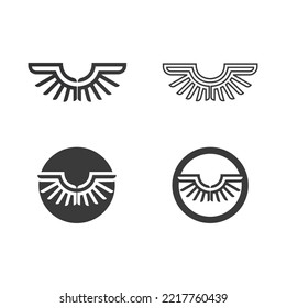 Falcon Eagle Bird Logo Vorlage Vektorsymbol