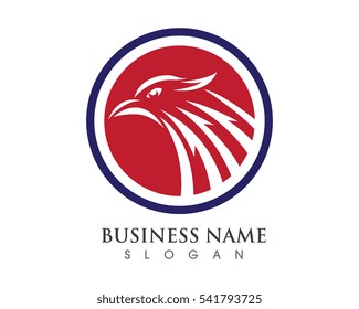 Falcon Eagle Bird Logo Template vector icon