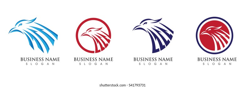 Falcon Eagle Bird Logo Template vector icon