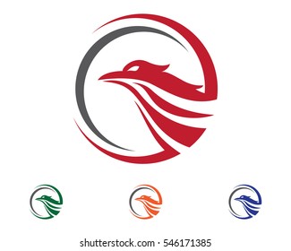 Falcon Eagle Bird Logo Template vector icon
