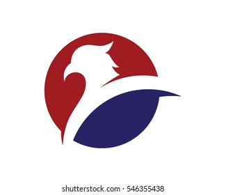 Falcon Eagle Bird Logo Template vector icon