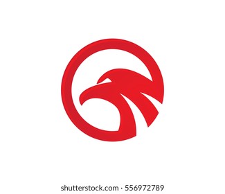 Falcon Eagle Bird Logo Template vector icon