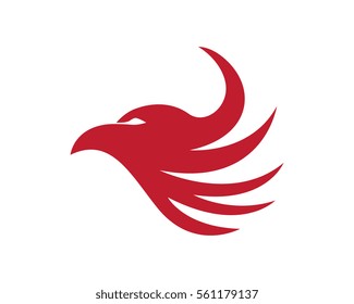 Falcon Eagle Bird Logo Template vector icon