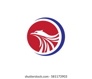Falcon Eagle Bird Logo Template vector icon