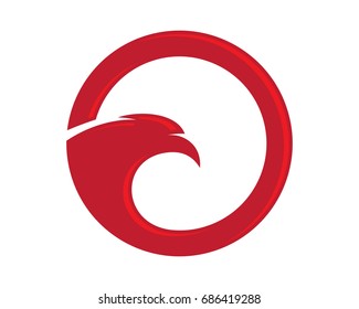 Falcon Eagle Bird Logo Template vector icon